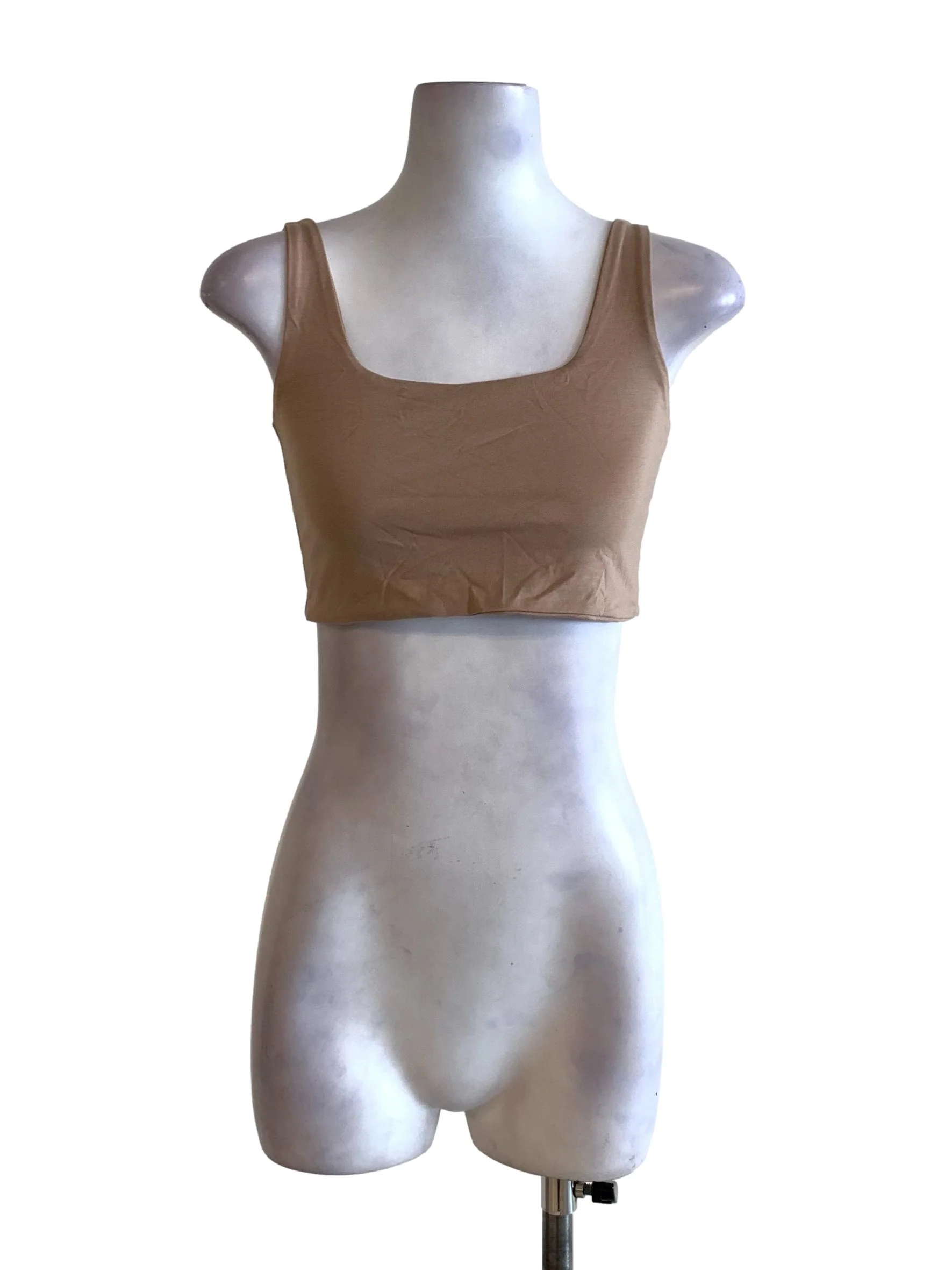 Tortilla Brown Cropped Tank Top