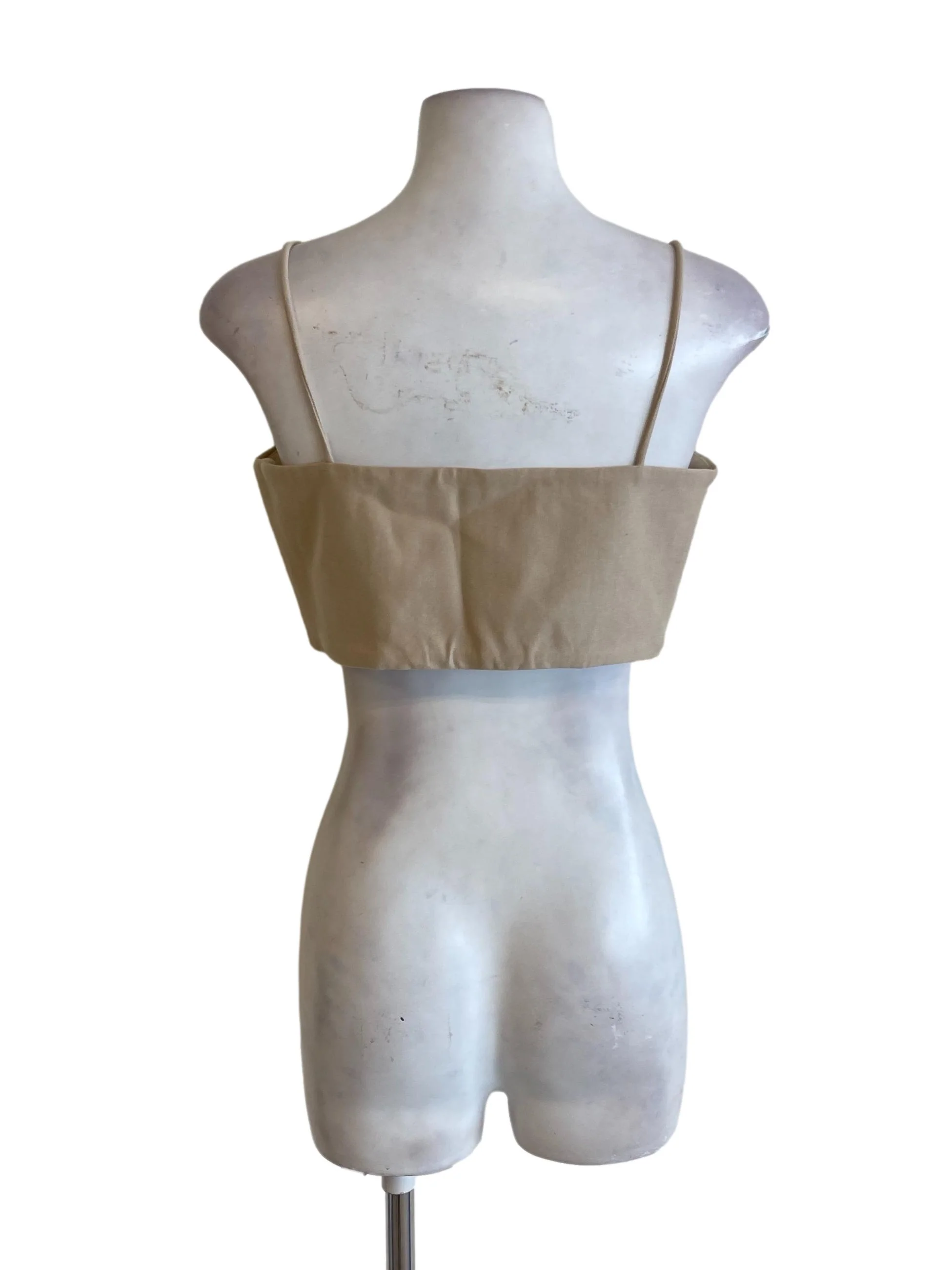 Tortilla Brown Spaghetti Strap Crop Top - Image 2