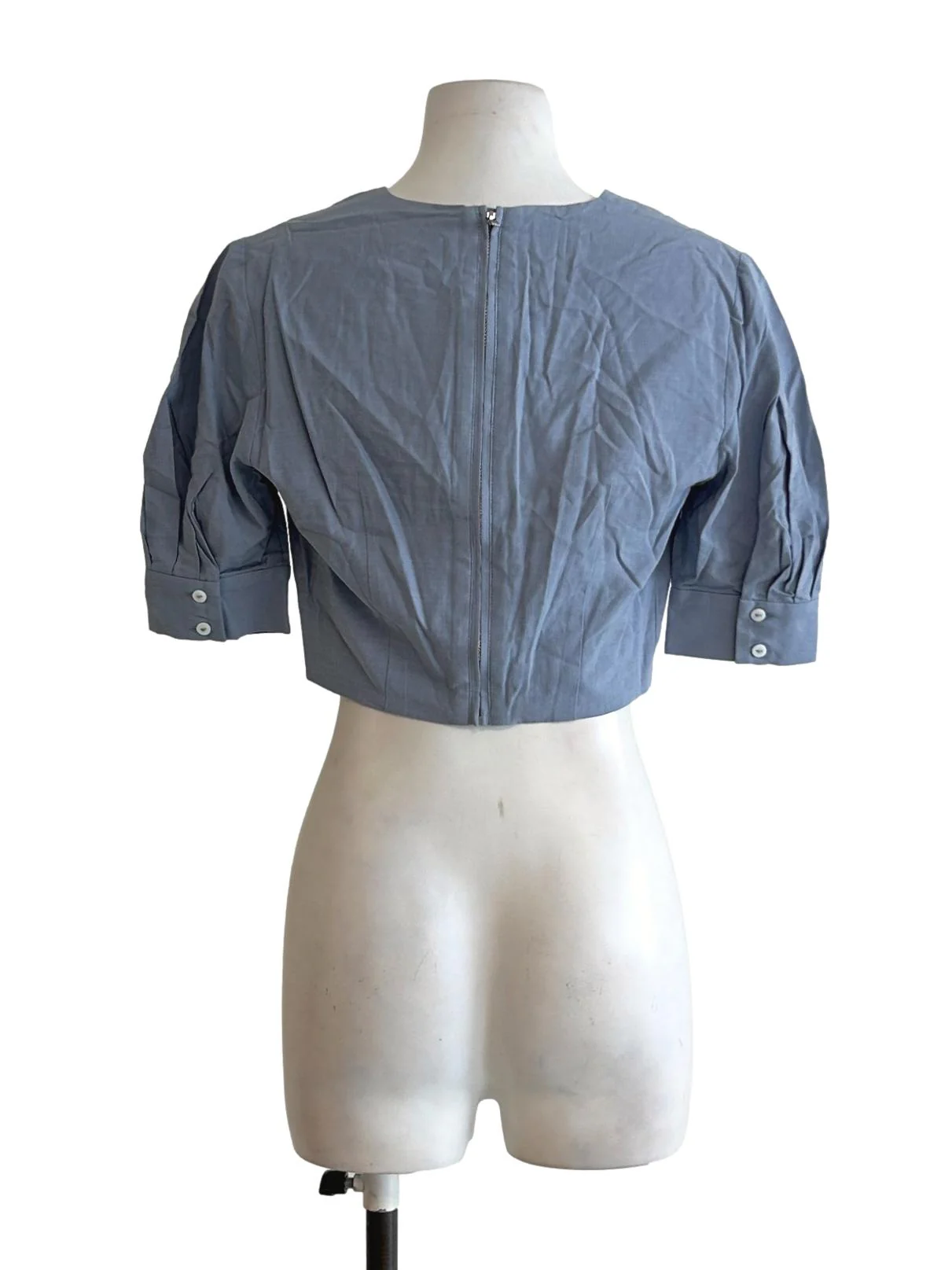 V-Neck Cotton Shift Dress OSN - Image 2