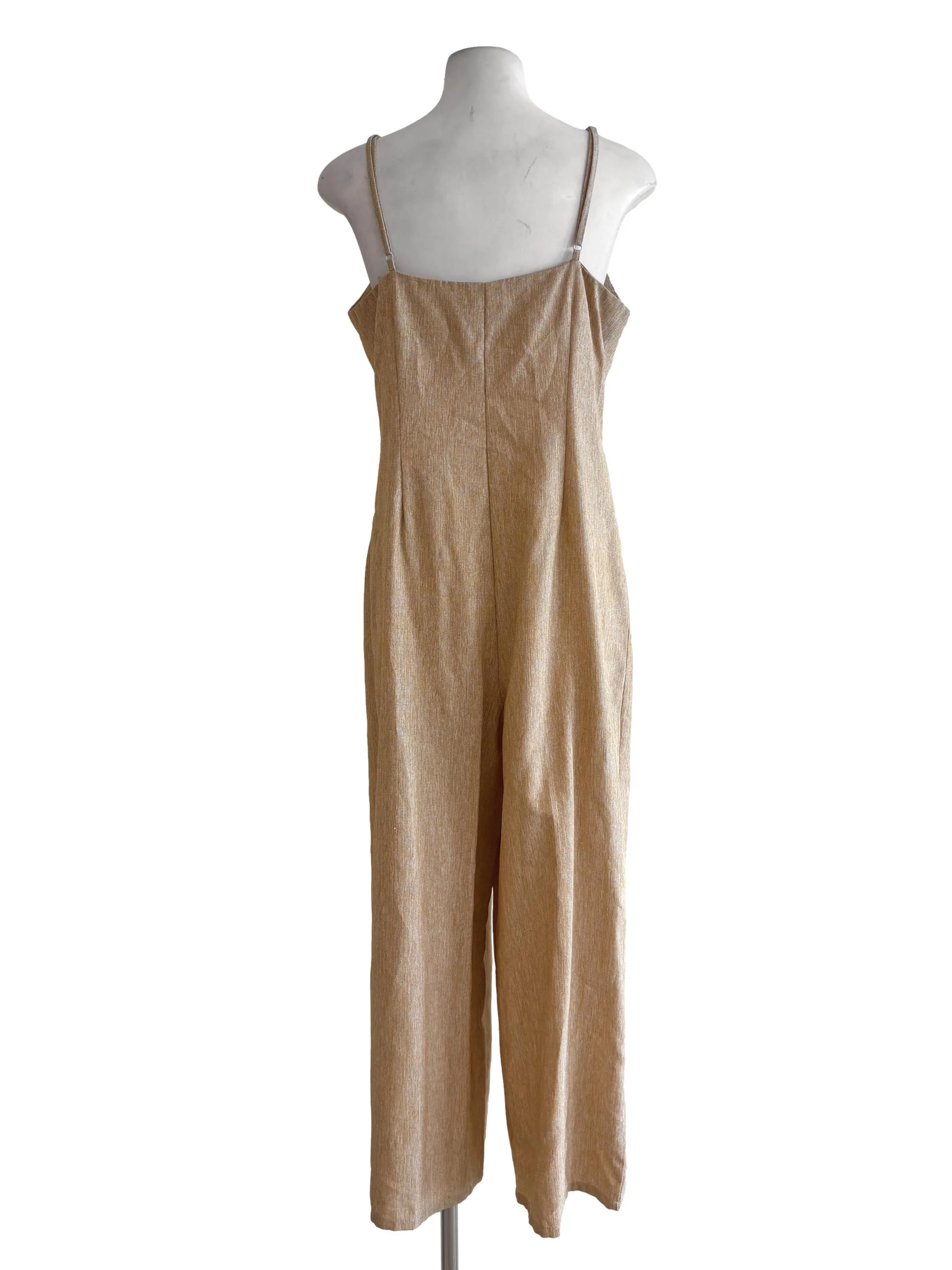 Vanilla Spaghetti Strap Jumpsuit - Image 2