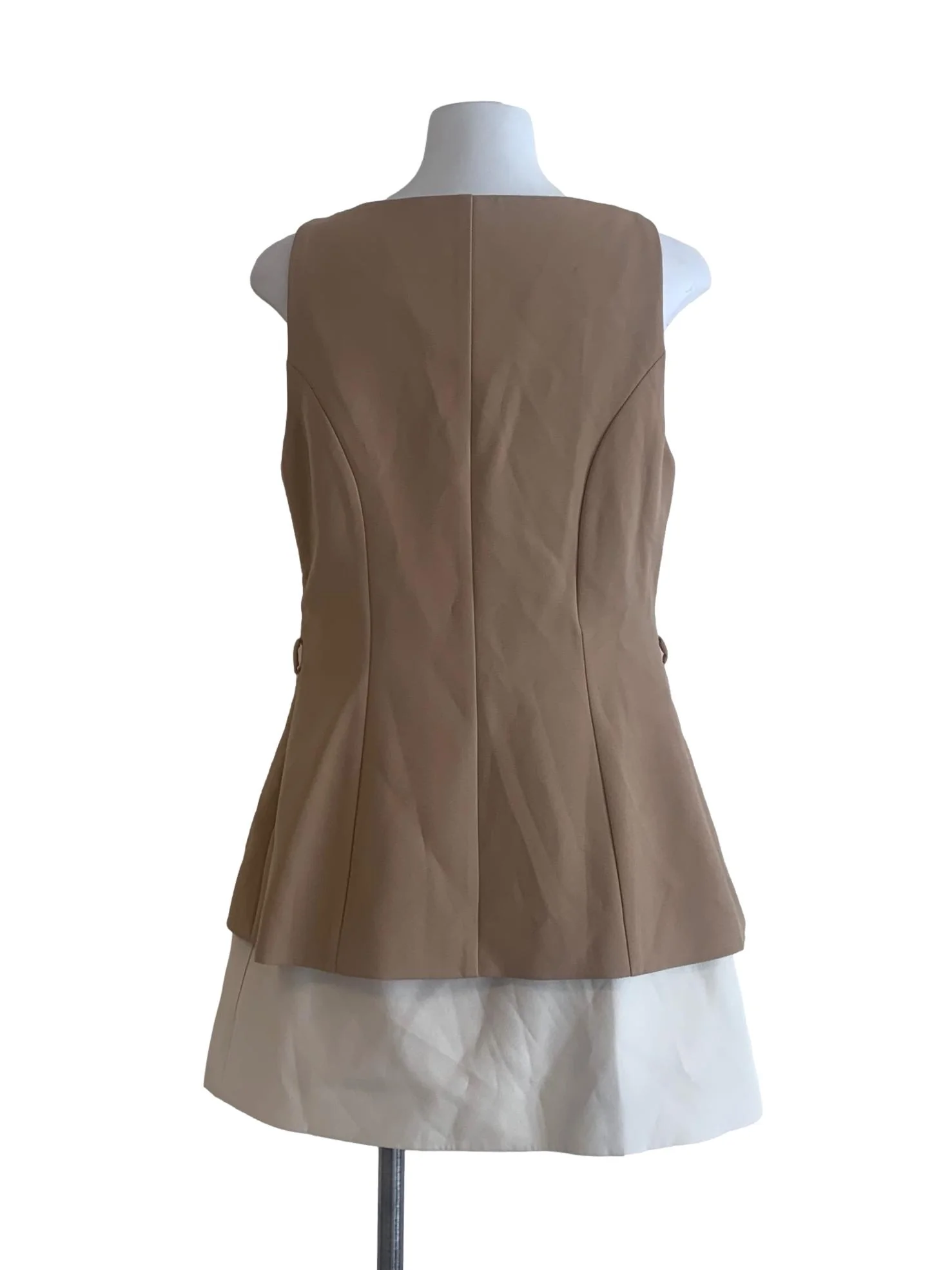Walnut Brown Drop Waist Dress - Image 2
