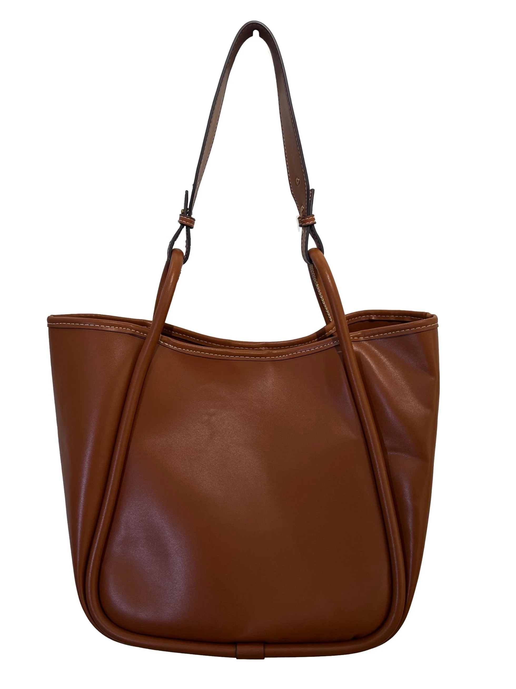 Warm Brown Bucket Bag - Image 2