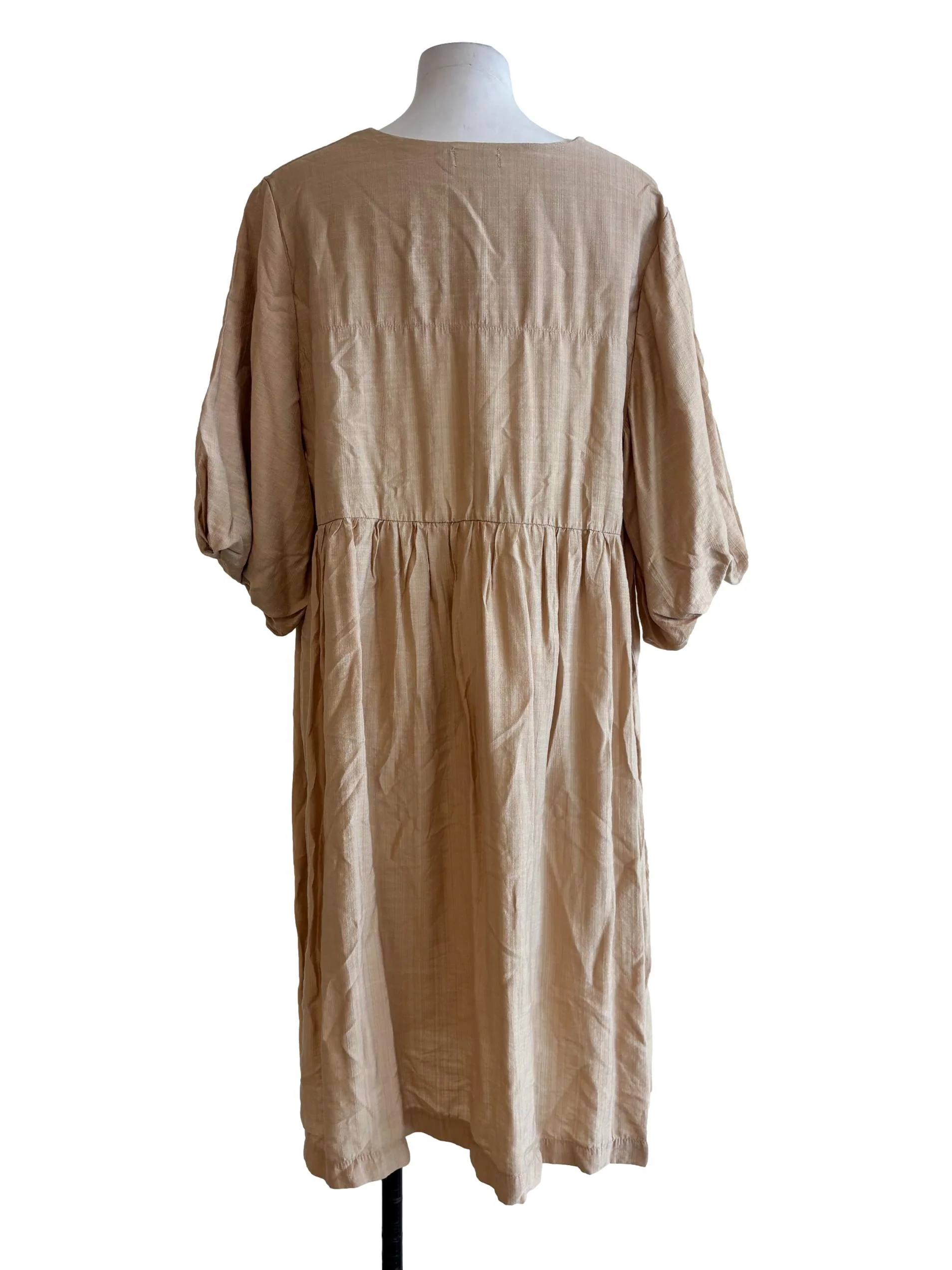 Wheat Cotton Flare Dress - Image 2
