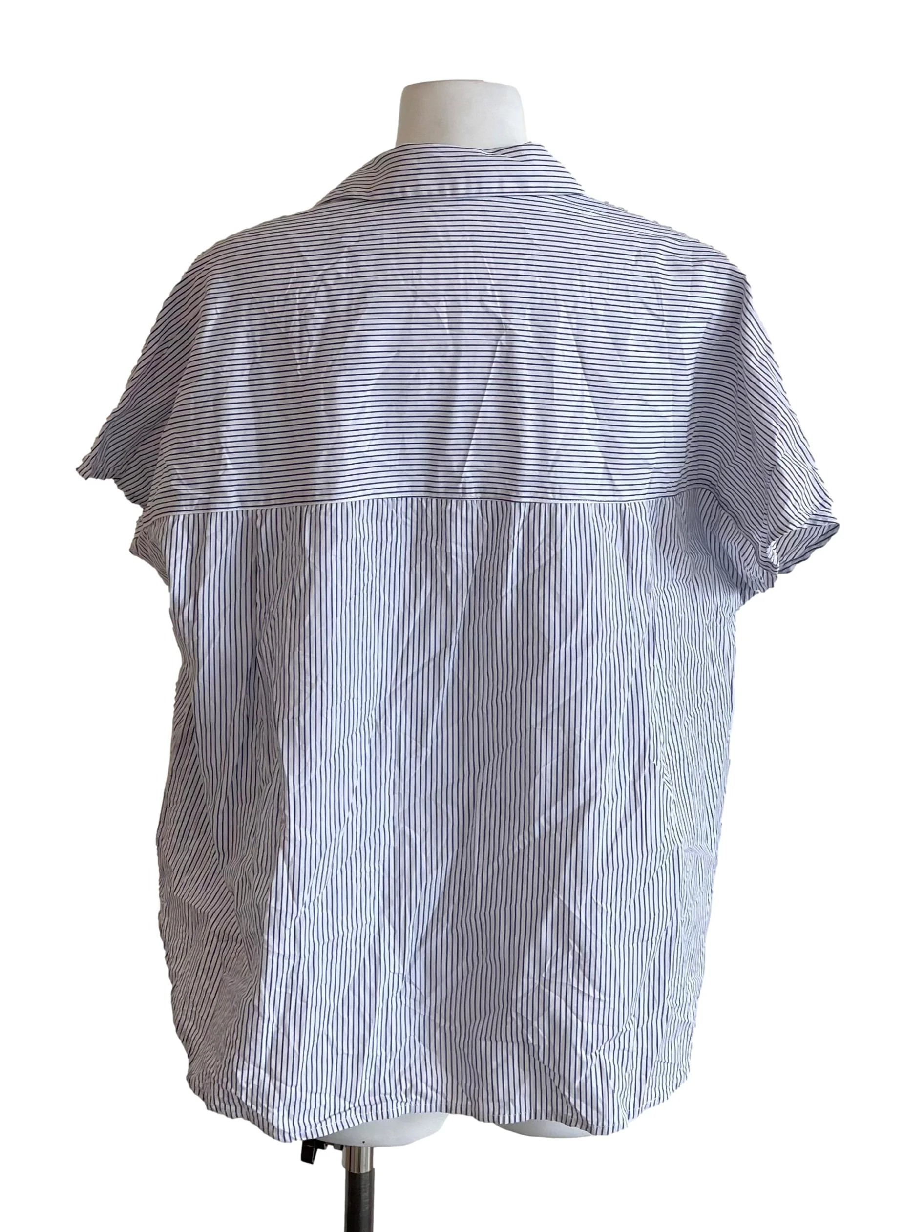 White And Blue Stripes Johnny Top - Image 2