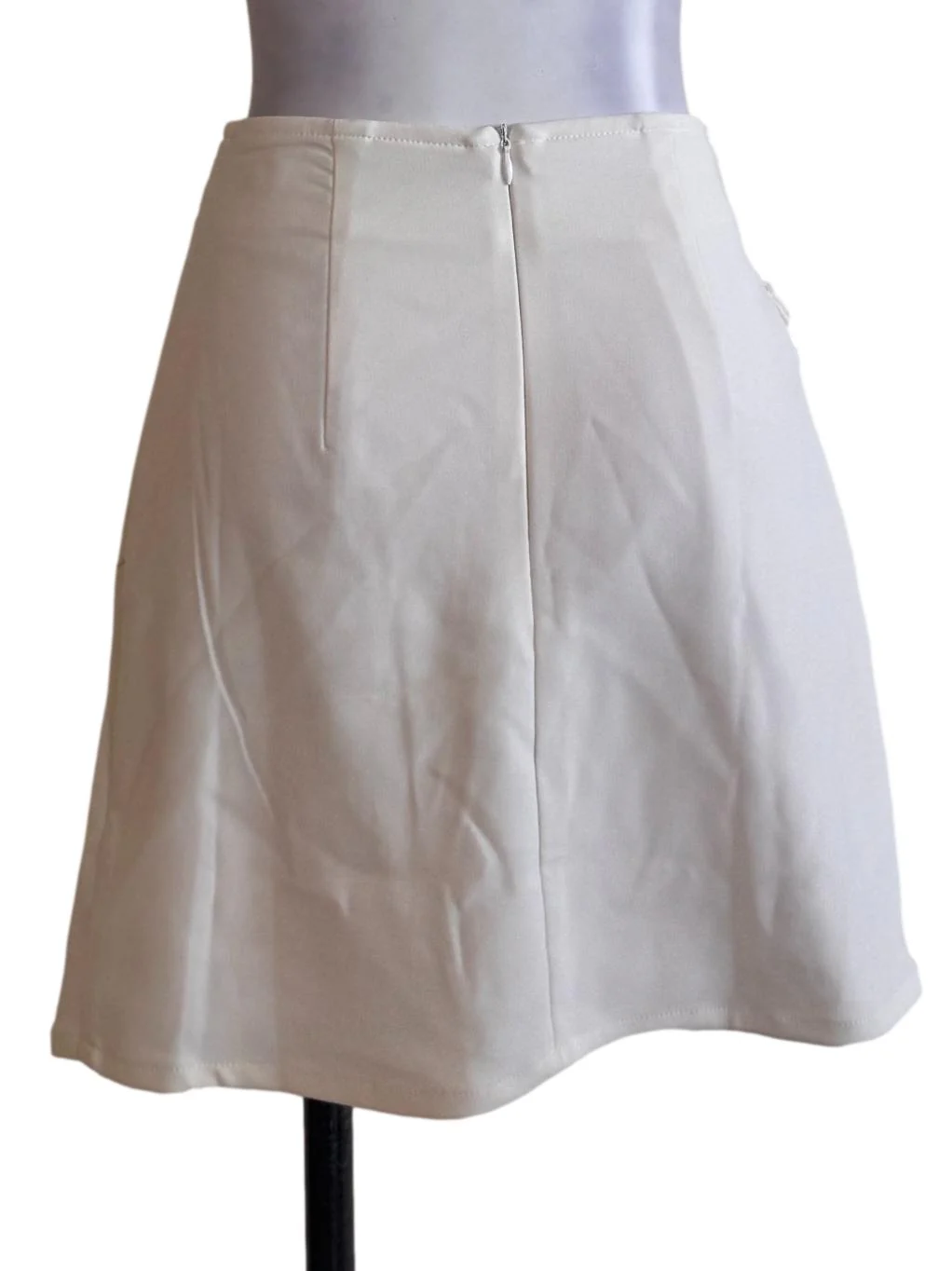 White Asymmetrical Skorts - Image 2