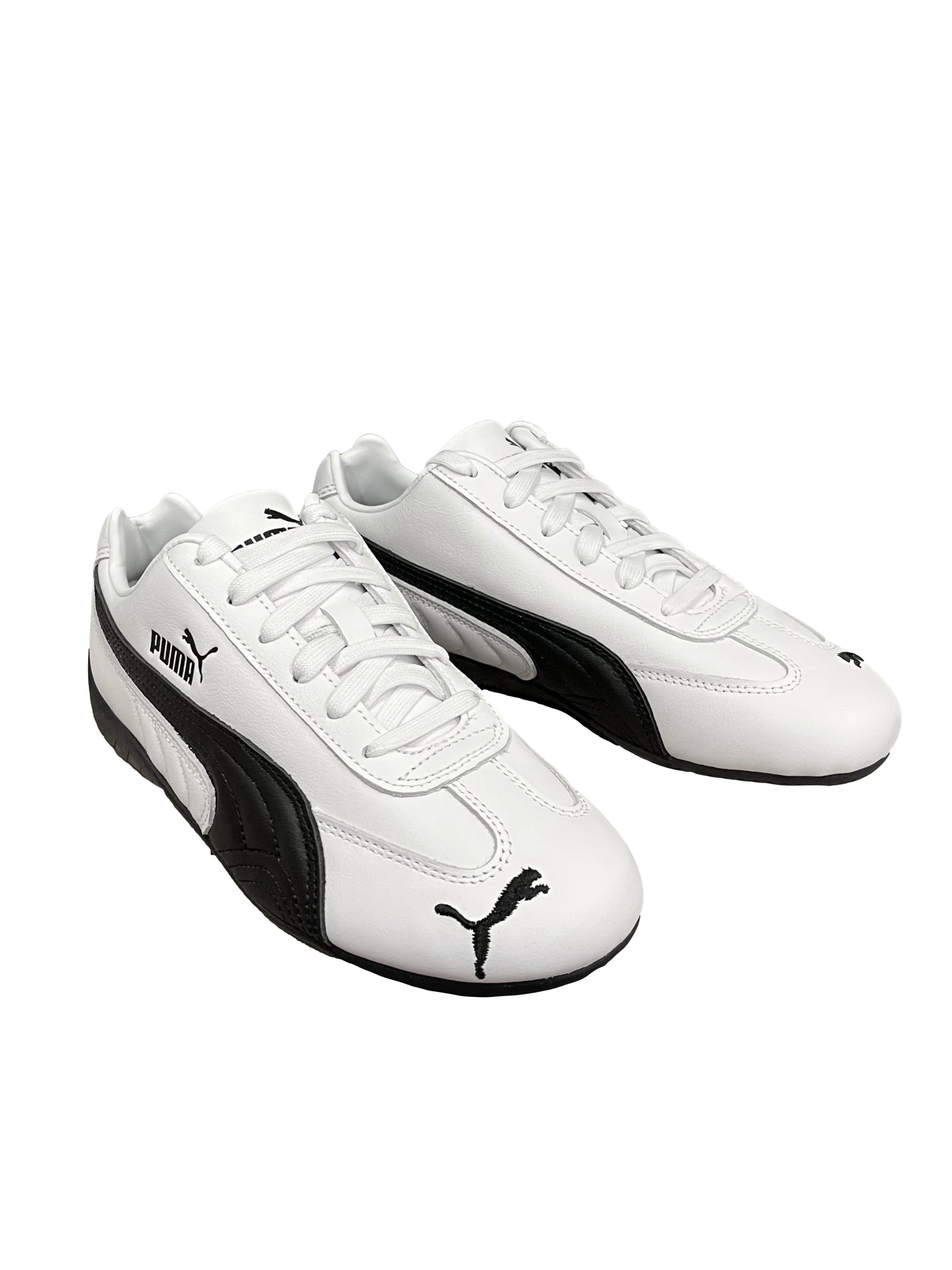 White Black Speedcat Lth