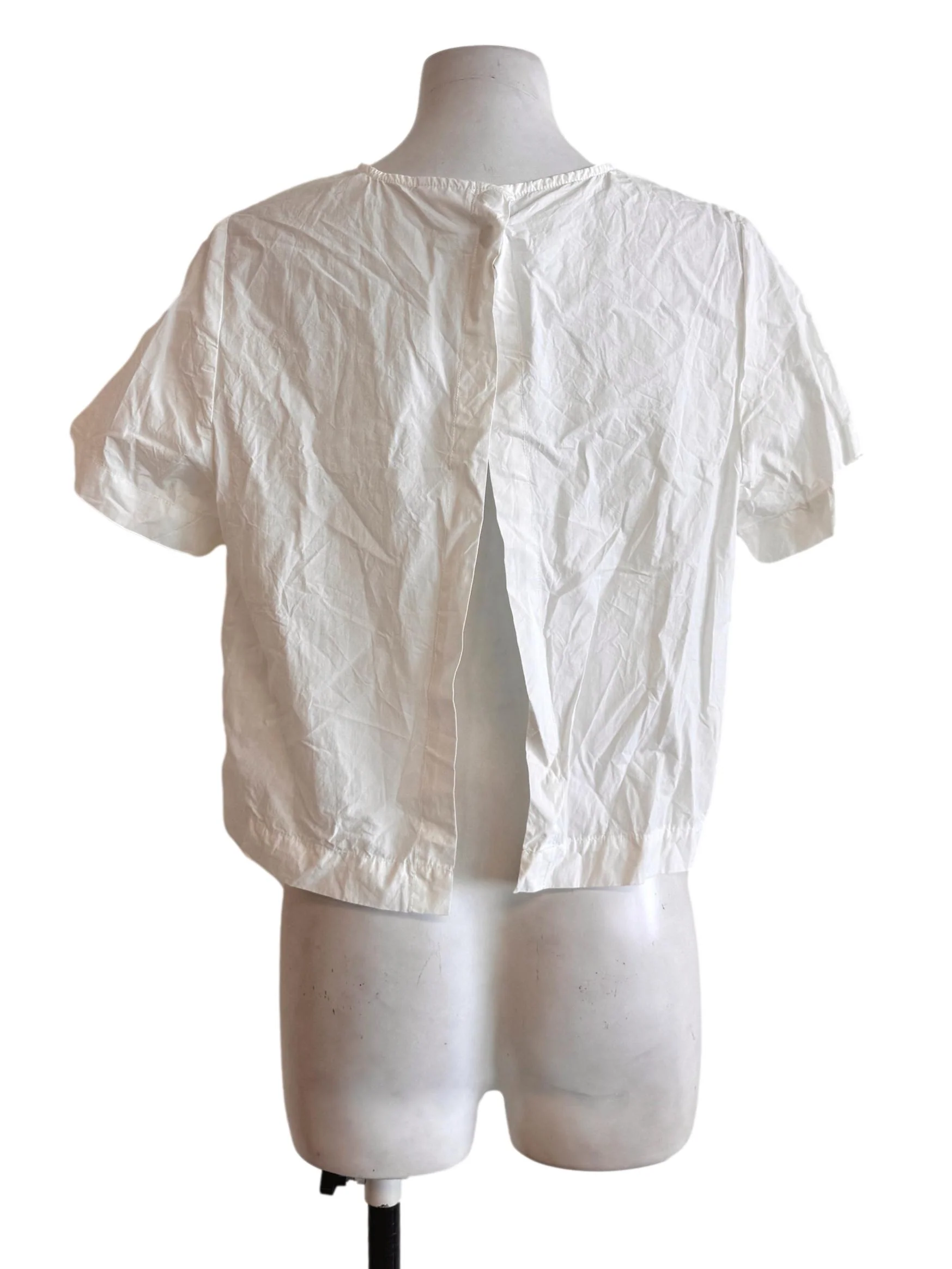 White Button Opened Blouse - Image 2