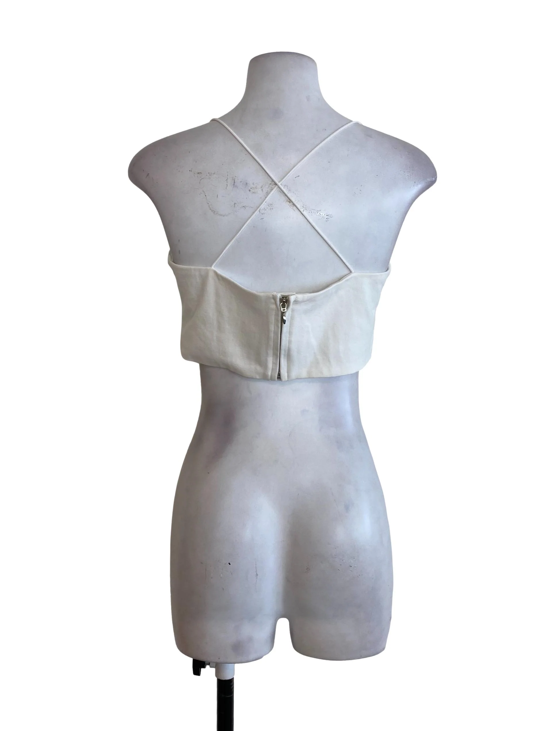 White Crop Top - Image 2