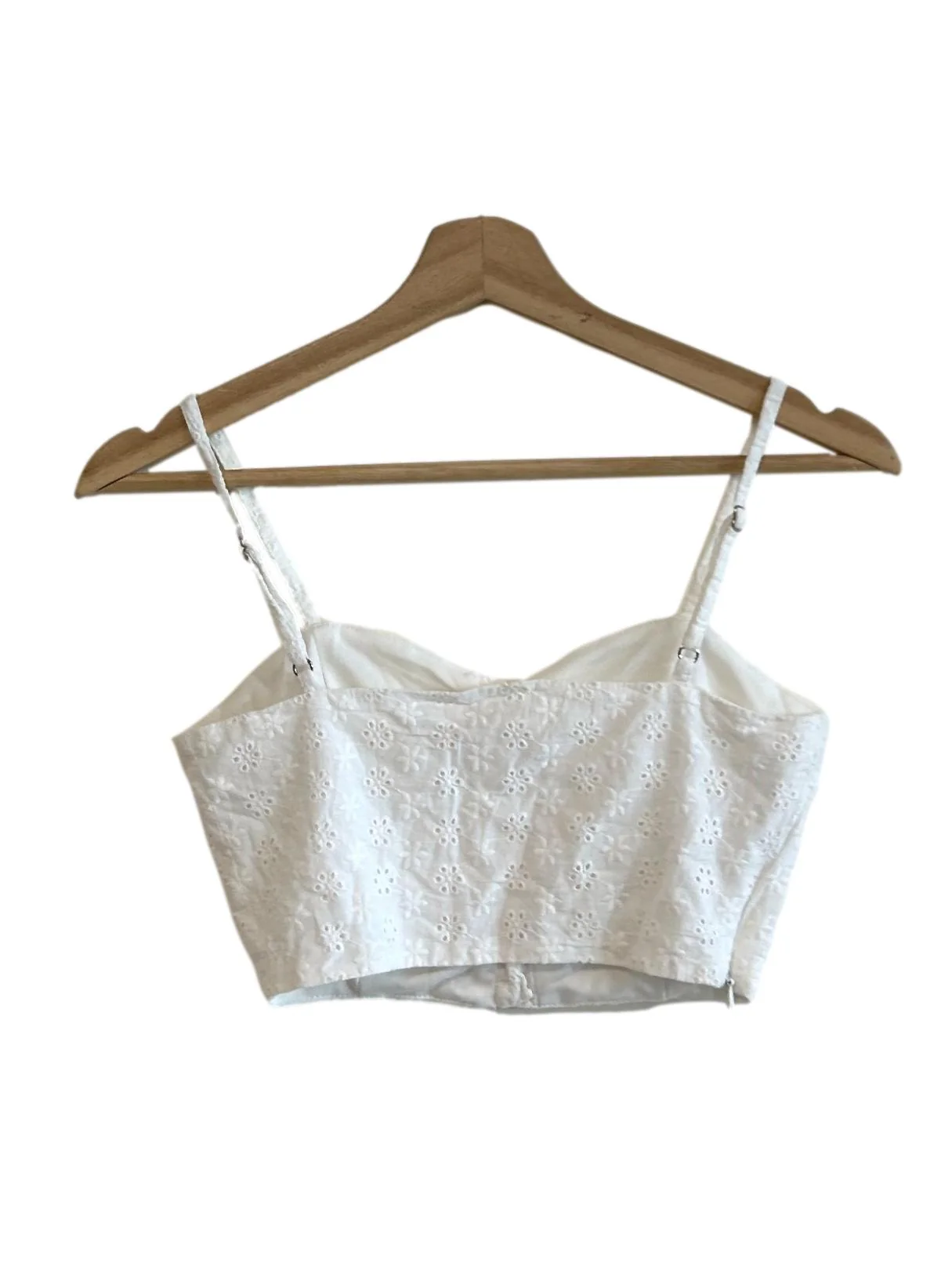 White Embroidered Cami Top - Image 2