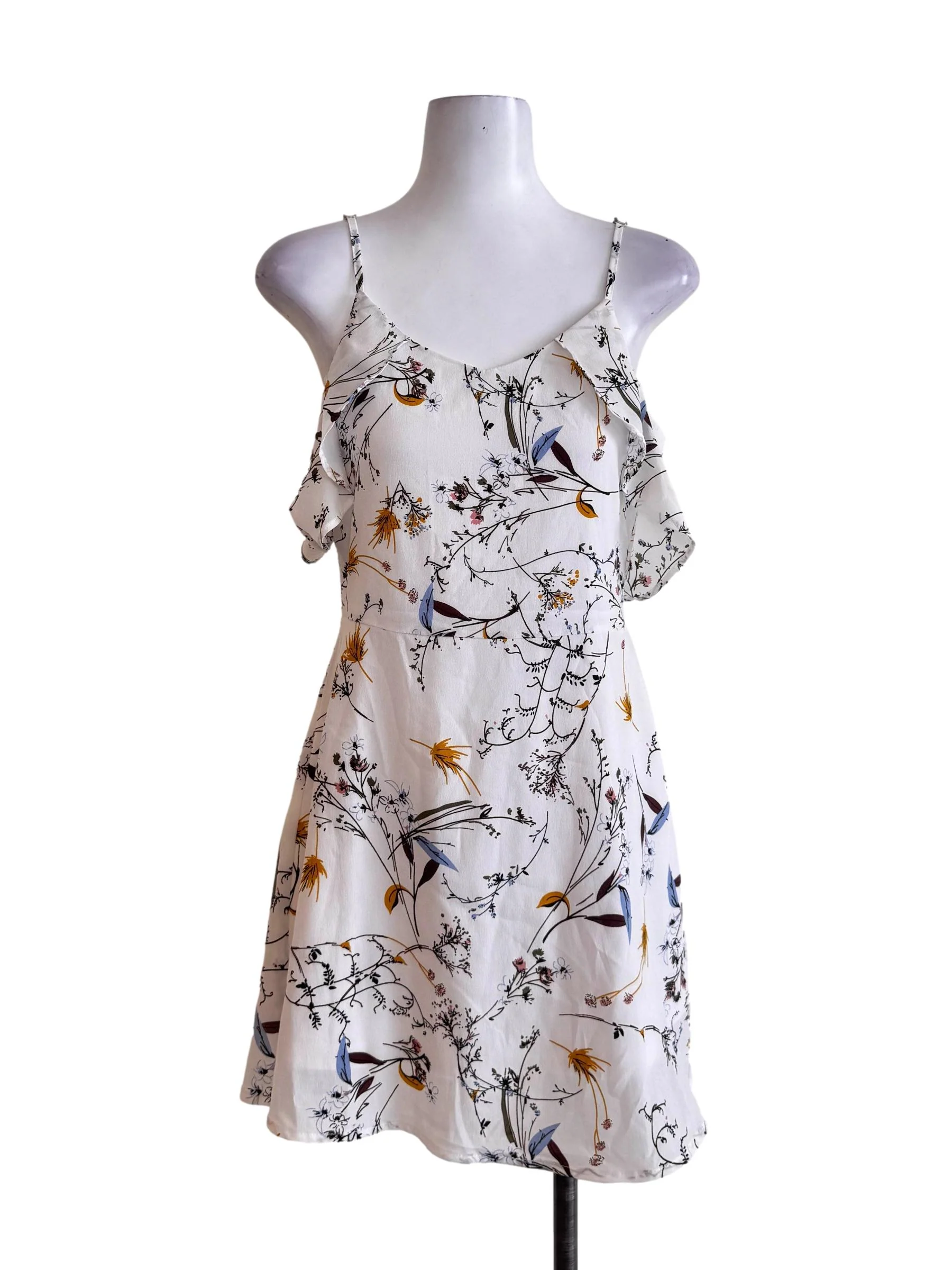 White Floral Dress
