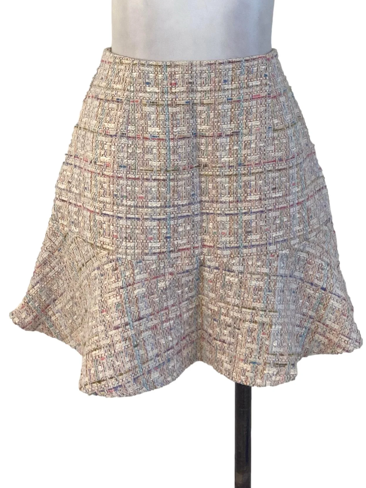 White Flounced Skorts