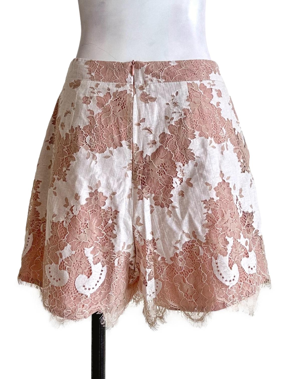 White Lace Pattern Short - Image 2