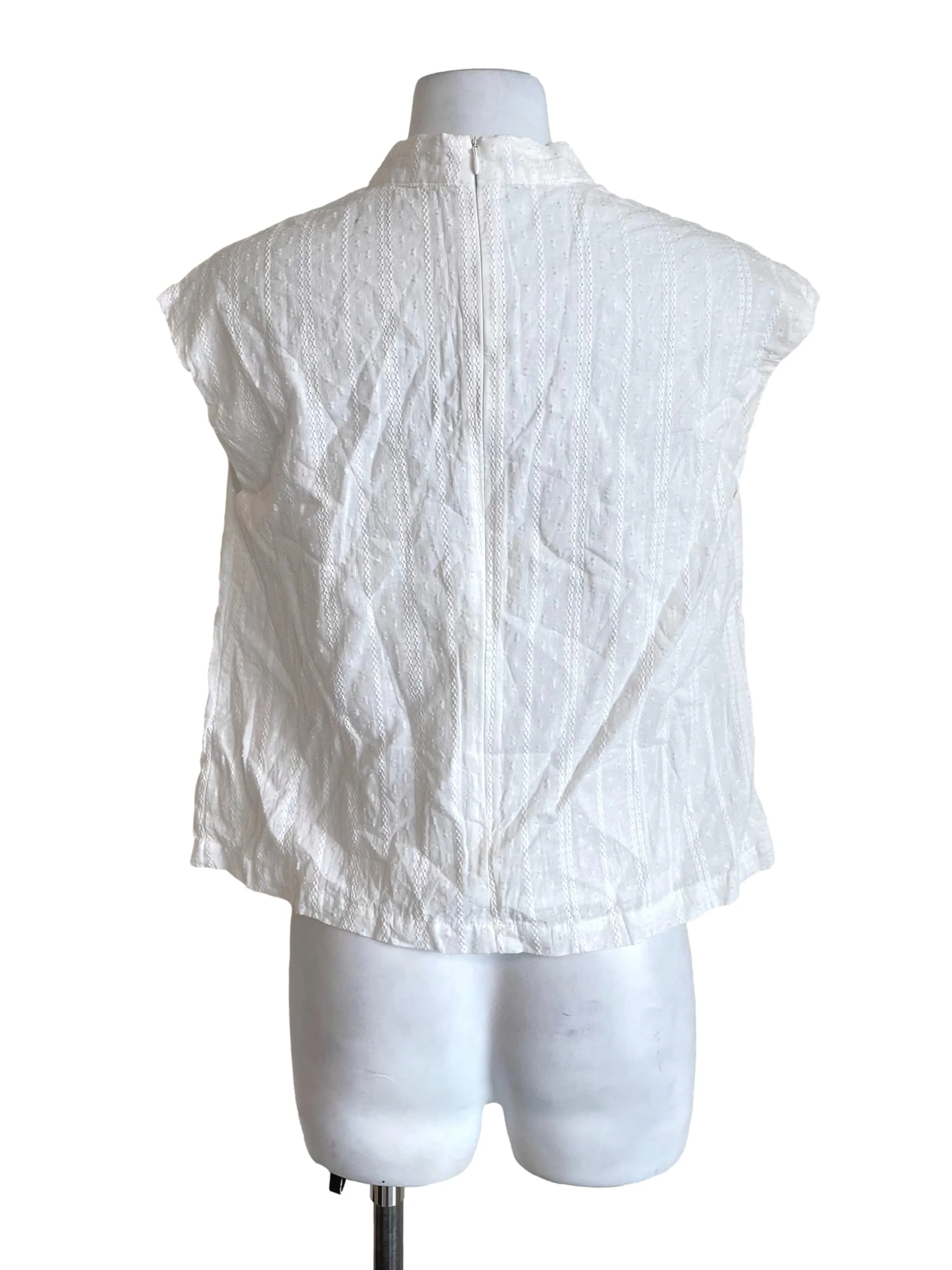 White Lacy Cheongsam Top TEM - Image 2