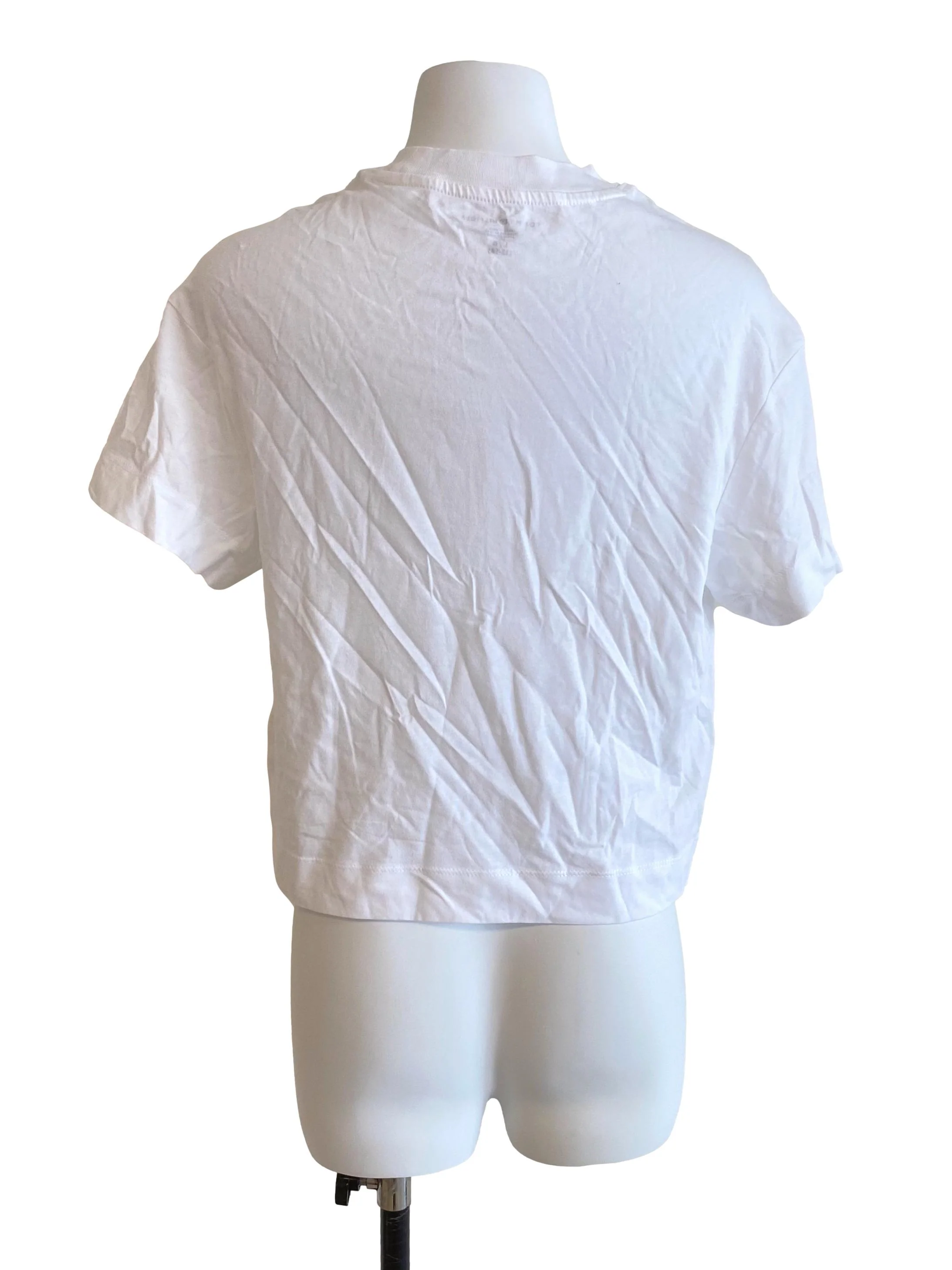 White Metallic Sequins Tee - Image 2