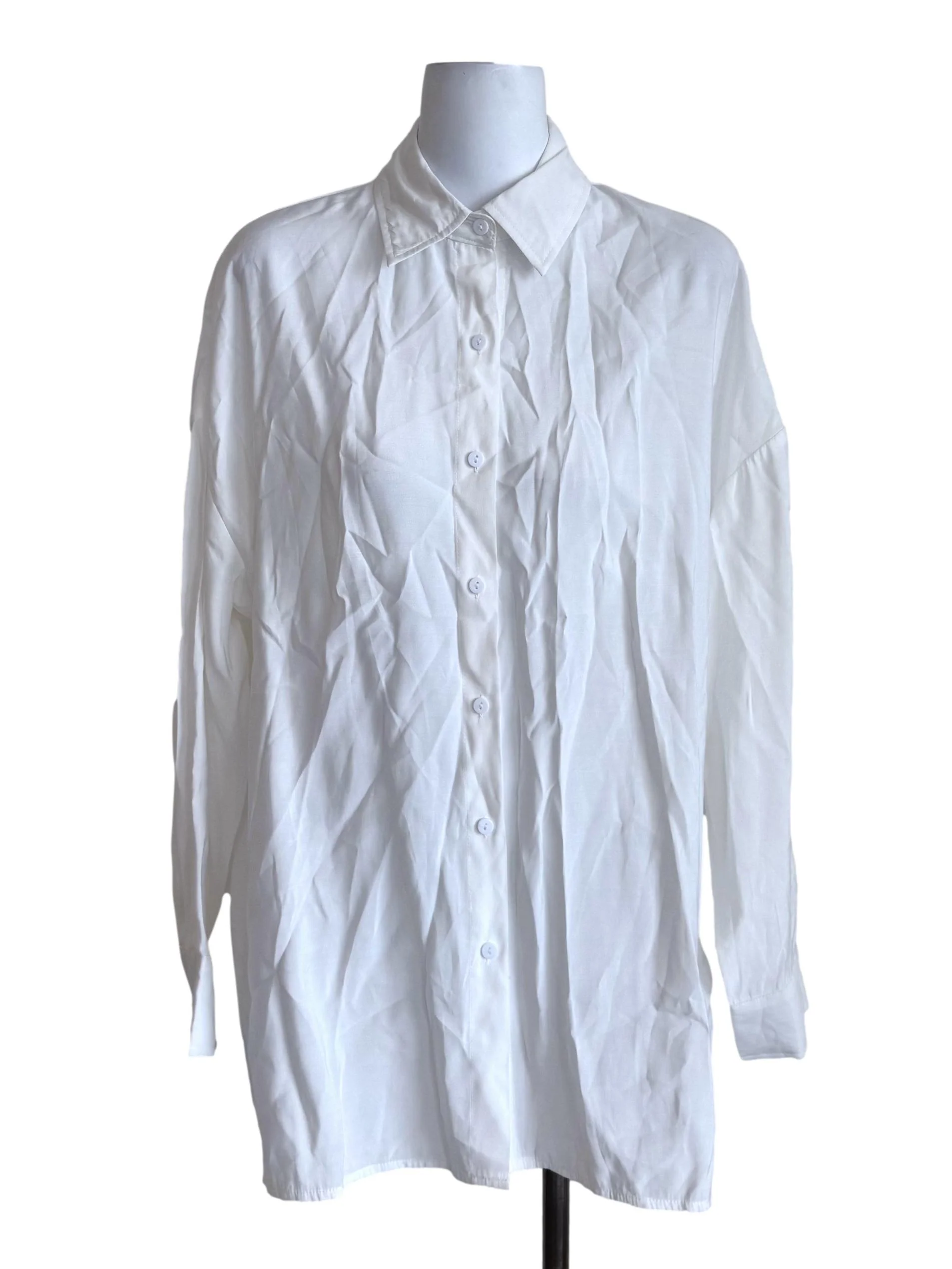 White Oversized Shirt Dress TTR