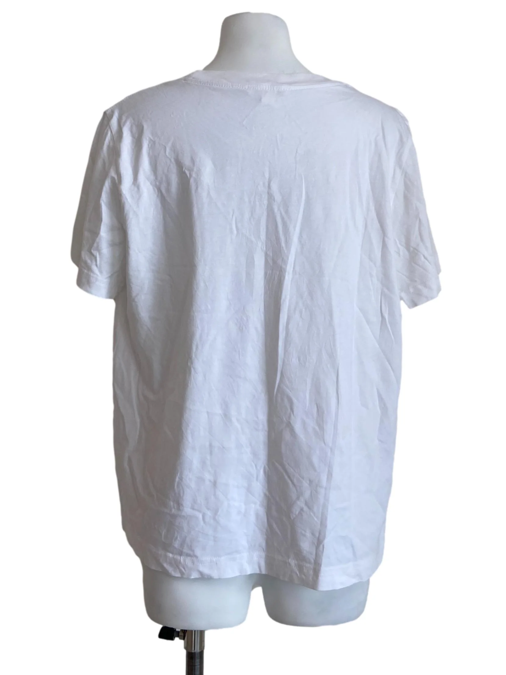White Regular Basic Tee - Image 2