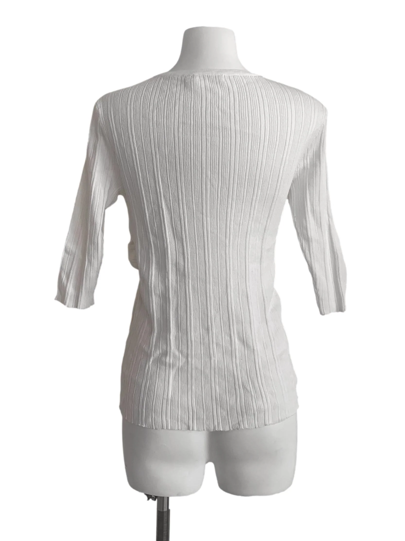 White V Neck Top TWL - Image 2