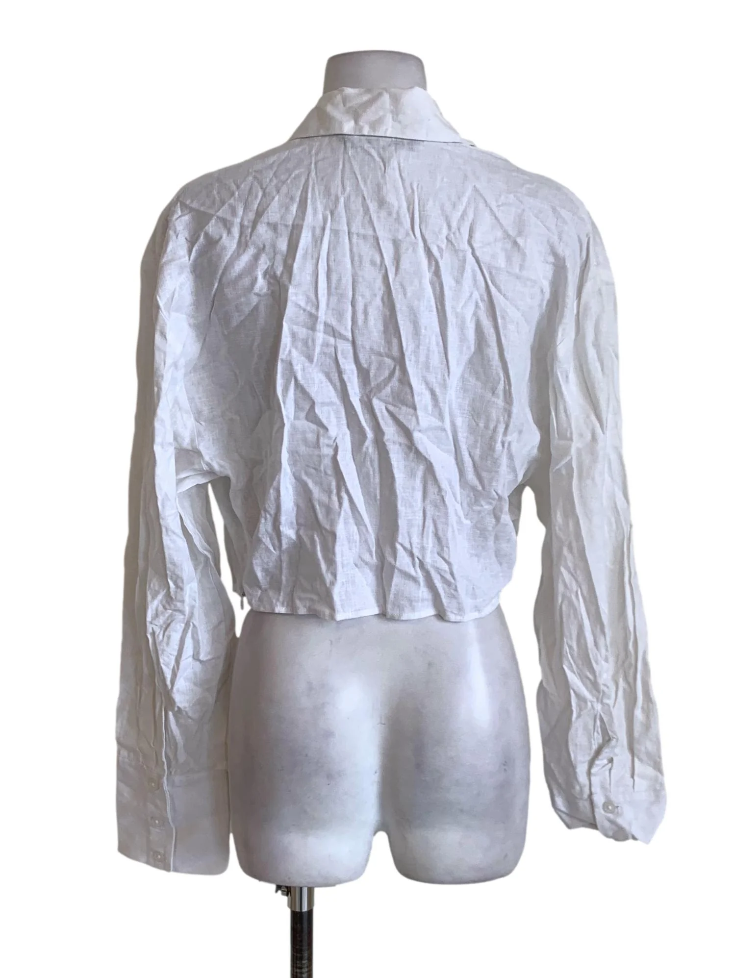 White Wing Collar Blouse - Image 2