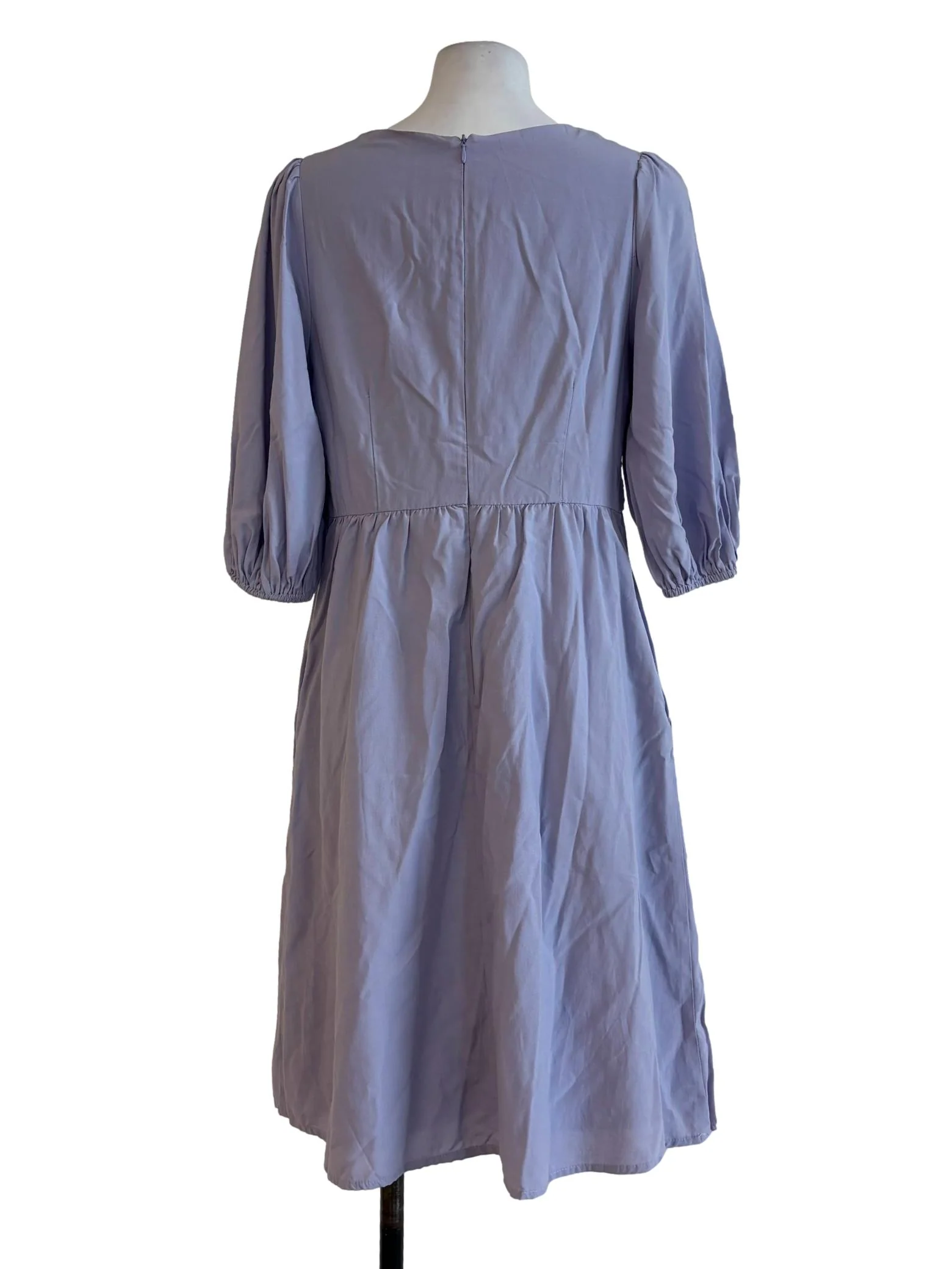 Wisteria Cotton Quarter Sleeve Dress - Image 2