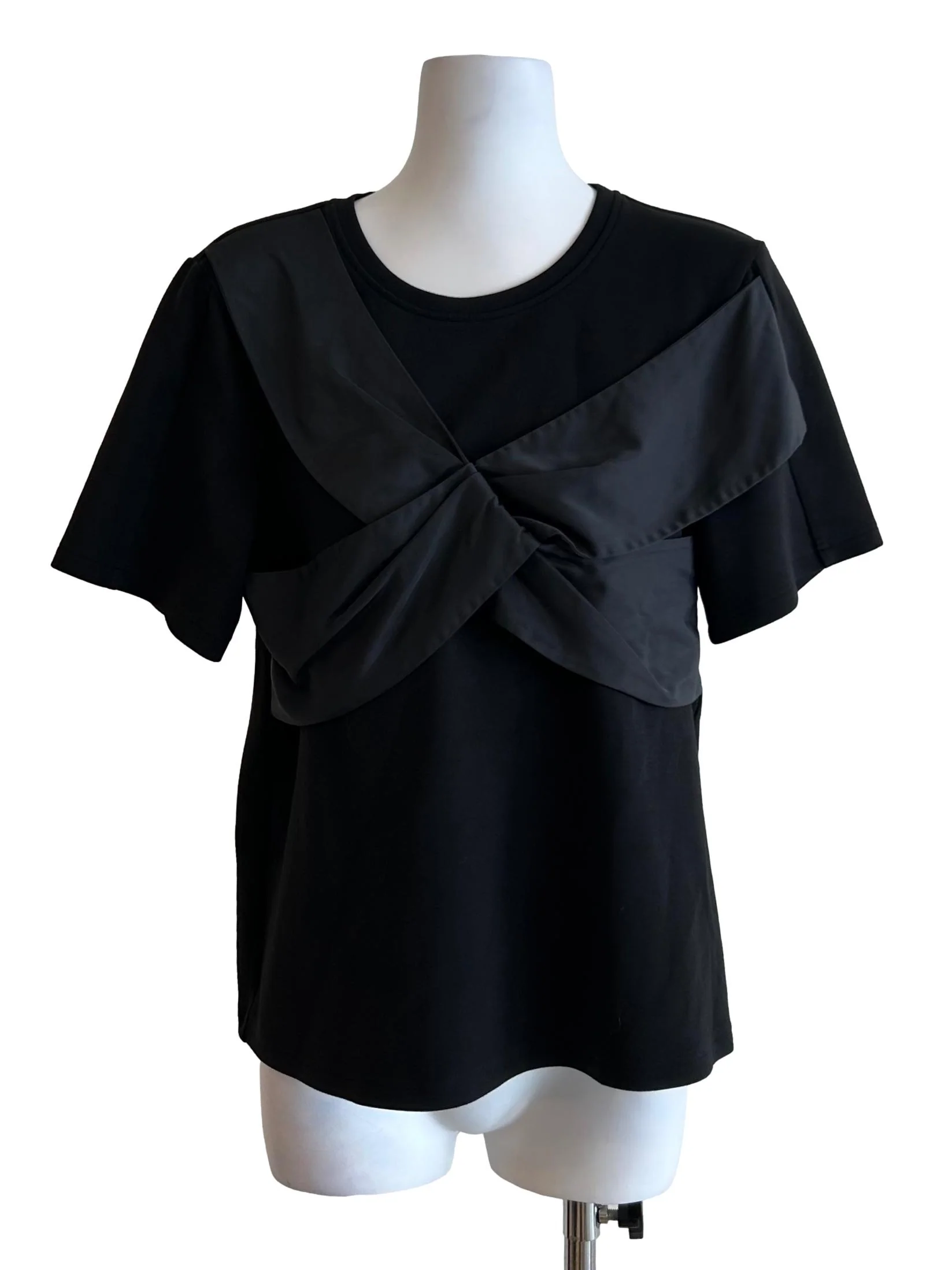 X-Cross Top In Black CSN - Image 4