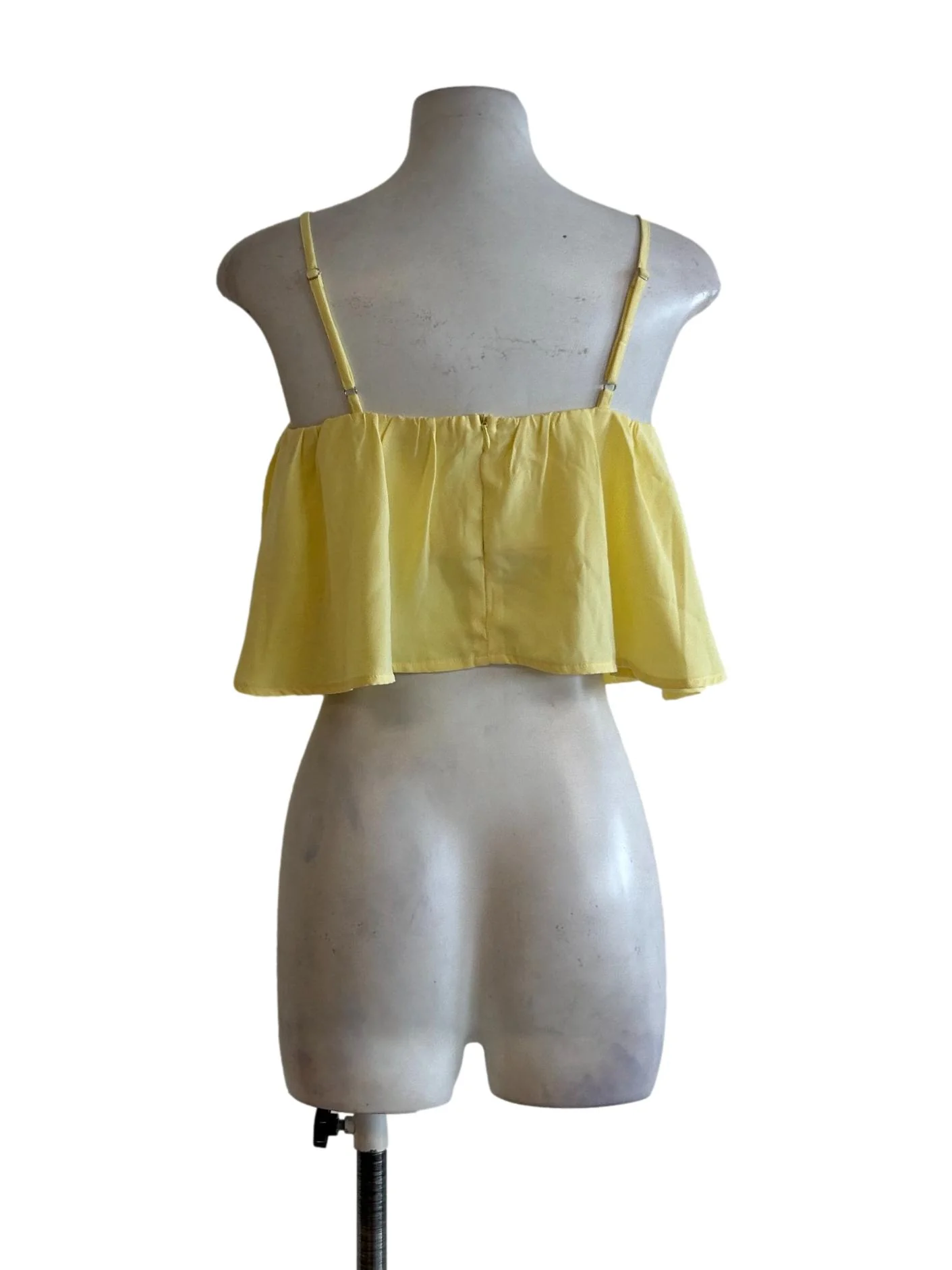 Yellow Cami Peplum Top - Image 2