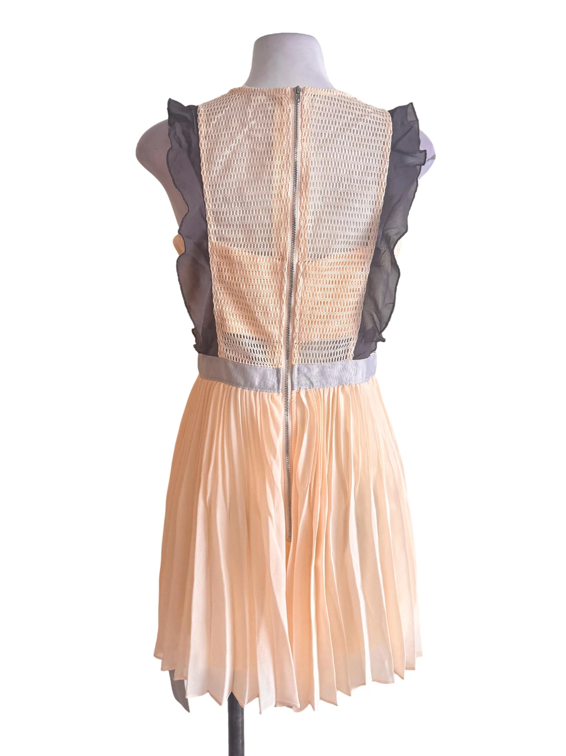 Yellow Half Pleated Floral Romper - Image 2